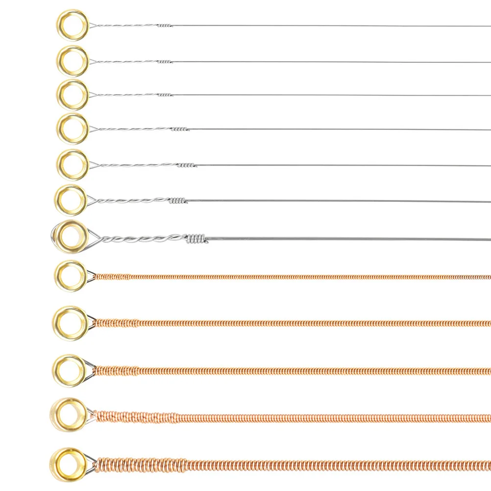 

12Pcs Guitar Strings Phosphor Copper Material Acoustic Folk Guitar Replacement Strings Kit for Clear Sound Durable