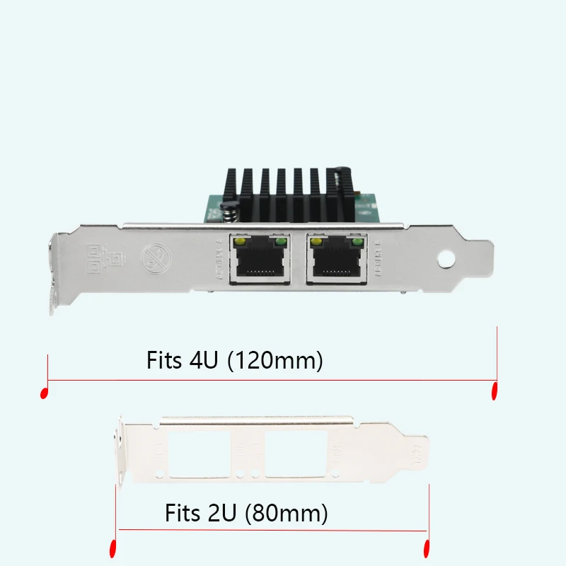 듀얼 포트 PCIe 기가비트 이더넷 카드, 2x1000Mbps LAN 어댑터 RJ45, Windows/Linux용 데스크탑 PC/서버용 PCI-E X1 네트워크 카드
