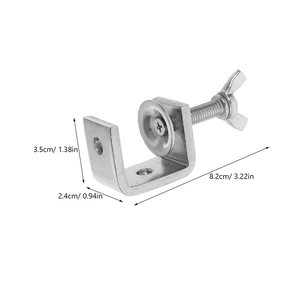 4Pcs Heavy Duty Mini Stainless Steel C Clamps Small U Clamps for Woodworking Mounting Craft Clamp C Clamp Metal U Bracket - view 5
