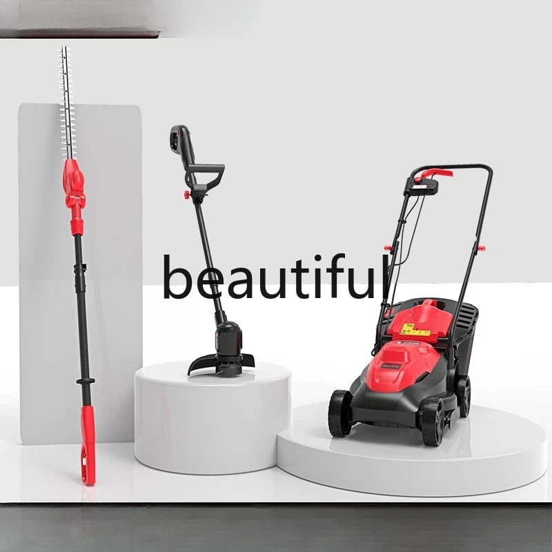 

Gardening and landscaping set 220v plug-in mower, lawn mower, hedge mower, lawn mowing and pruning