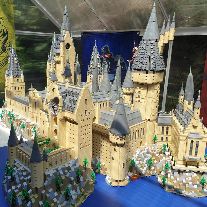 19371pcs Moc Magic Movie School Hogwart\'s Castle Epic Extension Model Architectural Building Blocks Bricks Assembly Toy Kid Gift