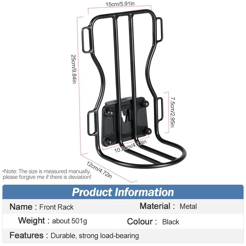 NEWBOLER Metal Front Rack for  Brompton Bike Bag Front Lightweight Shelf Luggage Rack Bicycle Multifunction Portable Accessories