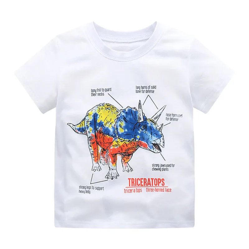 Jumping Meters New Arrival Boys Girls T Shirts With Fish Print Hot Selling Summer Short Sleeve Animals Kids Tees Tops