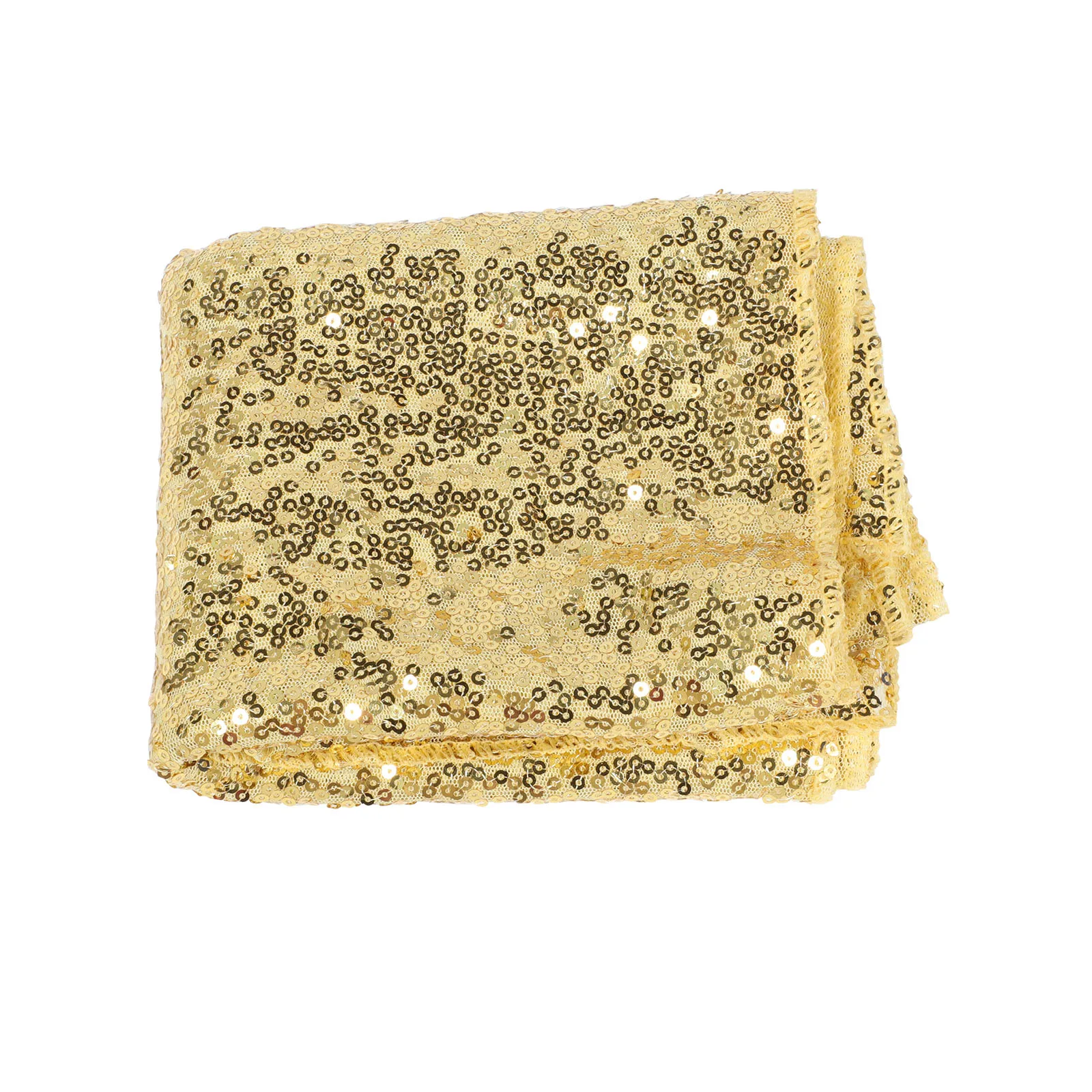 

Golden Sequin Rectangle Polyester Wedding Wedding Runner Decor Runner Glitter Table Runners Glitter Table Cover Sequin