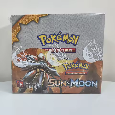 360Pcs English Pok&eacute;mon TCG: Pok&eacute;mon Sun Moon Booster Box Pokemon trade card 36 Pack Box Game collection card holiday gift