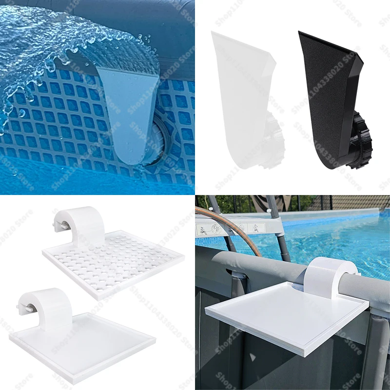Pool Fountain Direct Mounting Compatible With Bestway or Intex Nozzles, Tray For Intex Pool