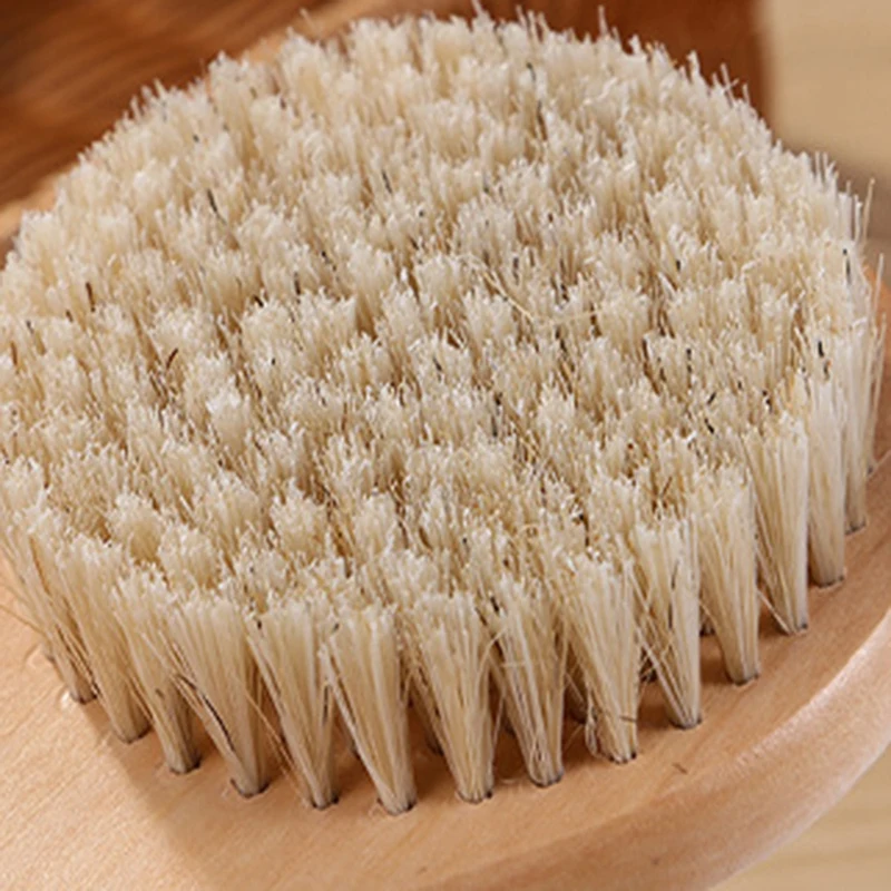2 drewniane szczotki do kąpieli z długimi szczotki do kąpieli szczotka do szorowania szczotką do kąpieli z okrągłą główką