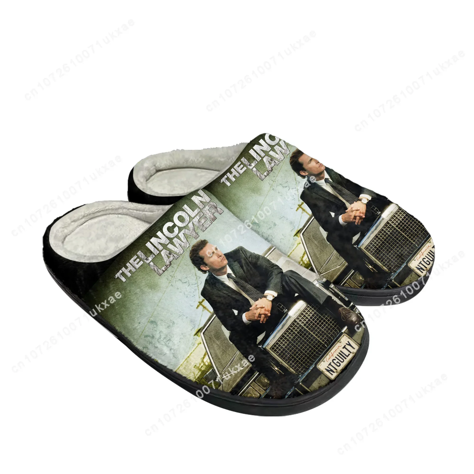 Lincoln Lawyer Home Pantofole in cotone Uomo Donna Peluche Camera da letto Casual Mantieni calde Scarpe Pantofola termica per interni Scarpa fai da te personalizzata