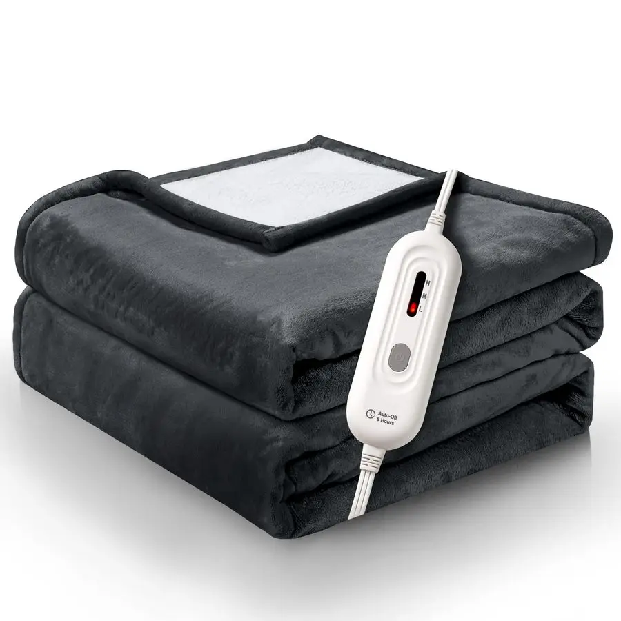 

Heated Blanket Full Size,72X84 Electric Blanket with 3 Heating Settings,8 Hours Auto Shutoff Heating Blanket,Overheat Protection