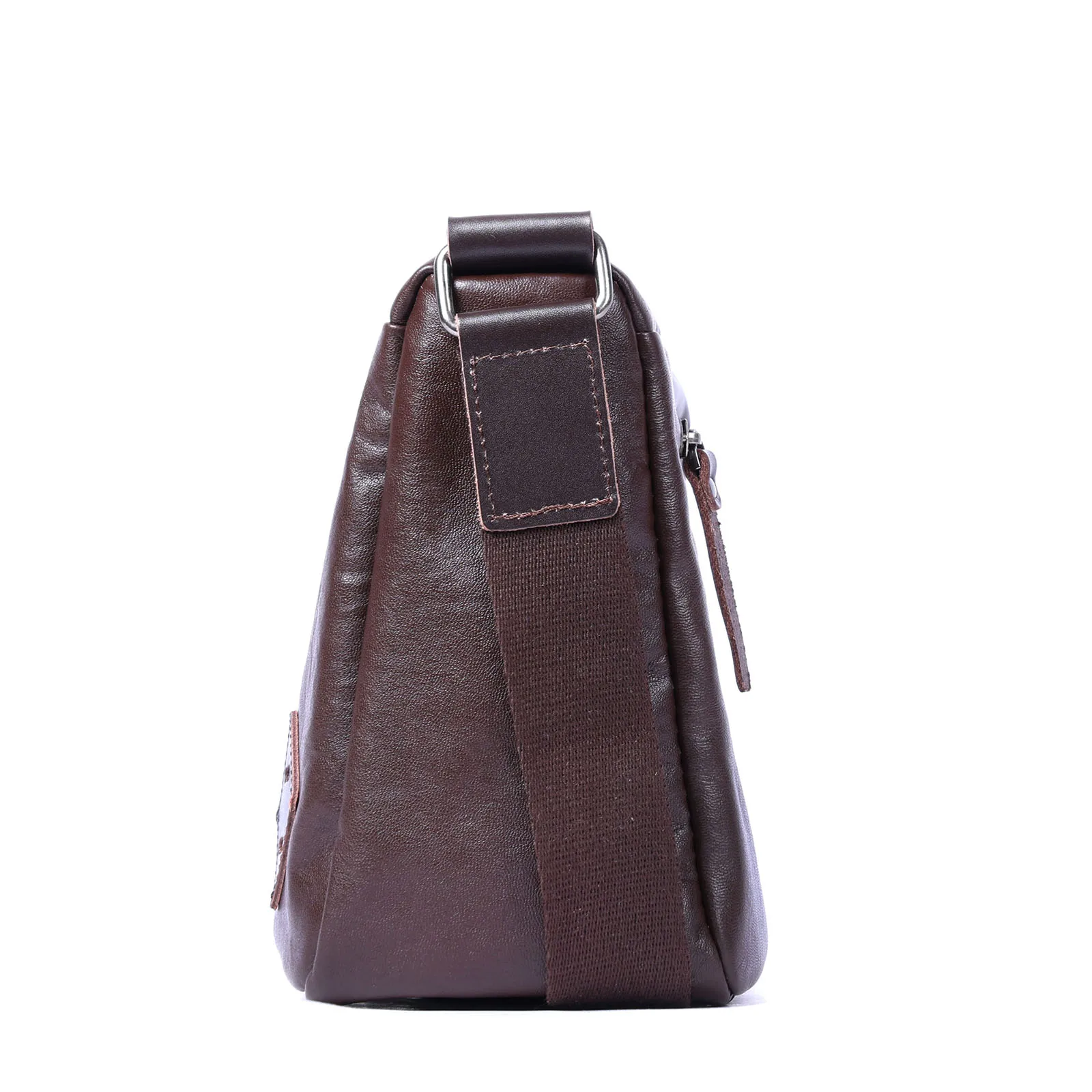S.WORKER Vintage Herren-Umhängetasche aus Vollnarbenleder | Handgefertigter Messenger aus Used-Leder – Detail 25