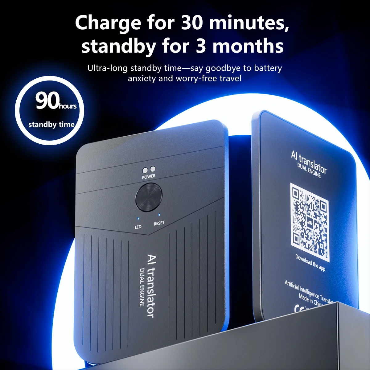 AI-powered ultra-thin translator offers online offline translation simultaneous interpretation remote video voice translation