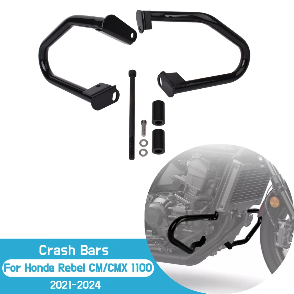 For Honda Rebel CM CMX 1100 2021-2026 2025 CM1100 DCT Crash Bars Engine Guard Frame Sliders Bumper Falling Protector Accessories