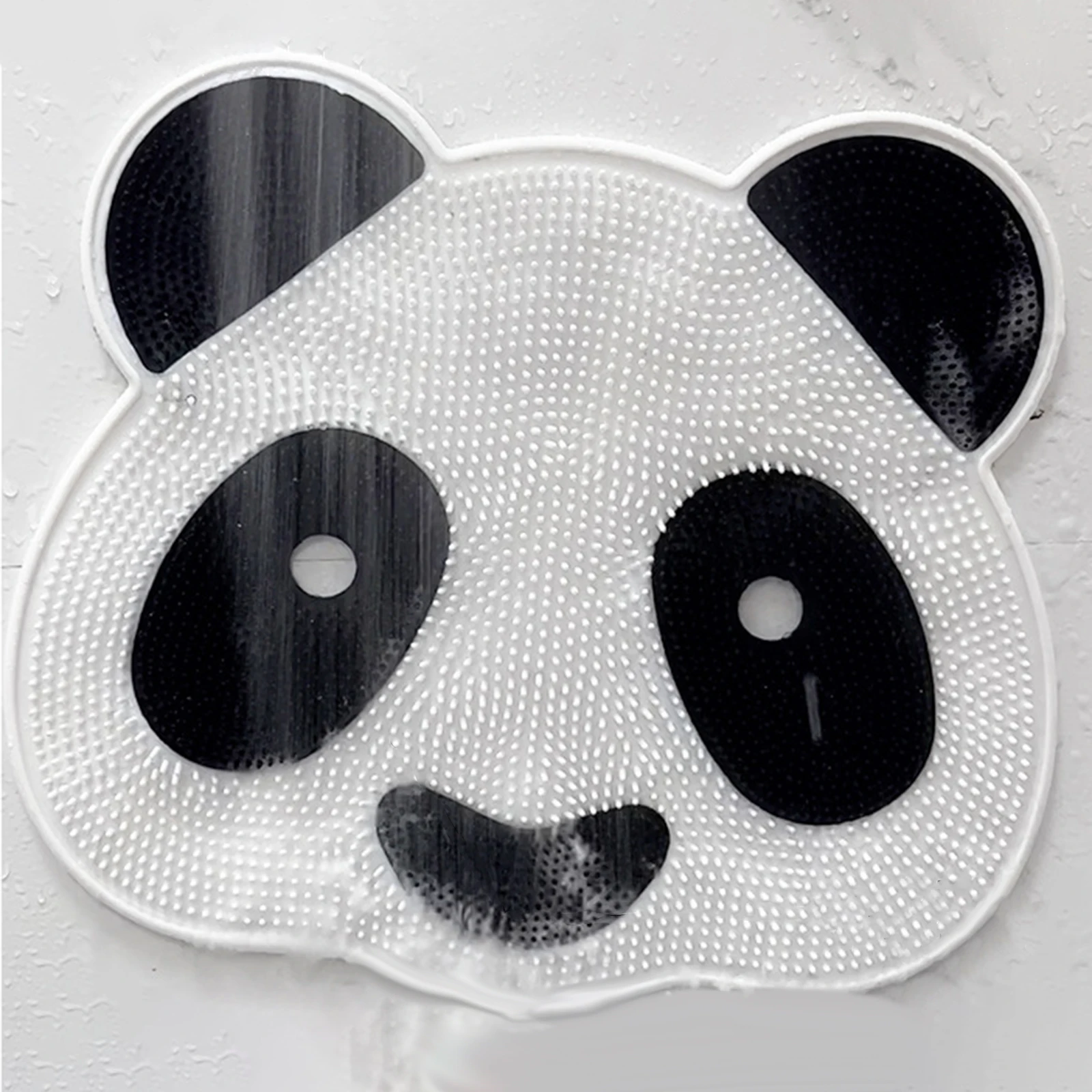 Back Scrubber for Shower with Suction Cups Sturdy Wall Mounted Back Scrubber Bath Massage Pad Nonslip Foot Cleaner Panda Shape