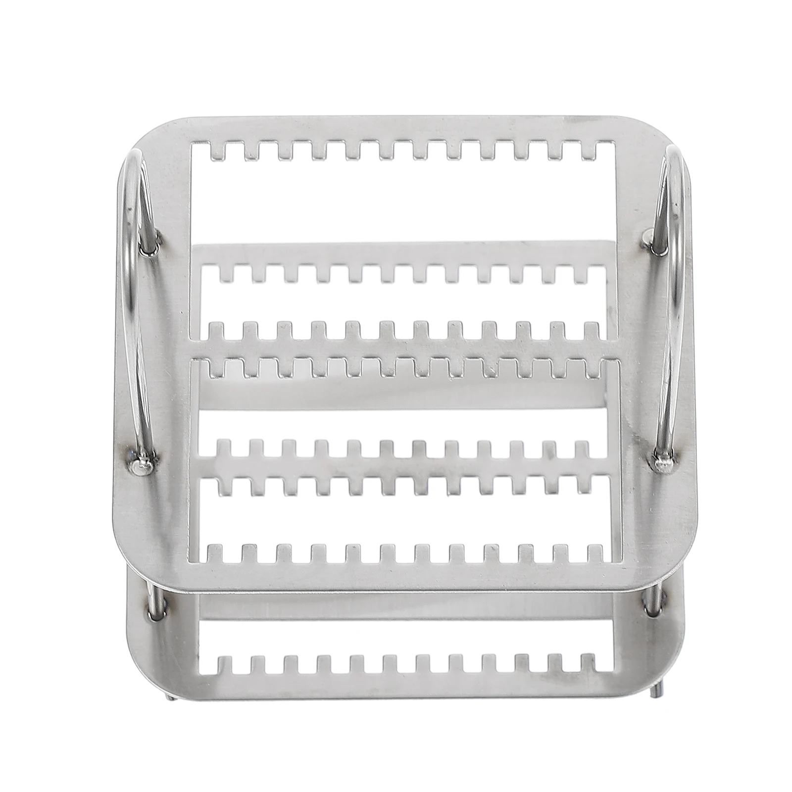 Stainless Steel Microscope Slides Rack Glass Slide Holder For Lab Staining Rack Lightweight Strong Medical