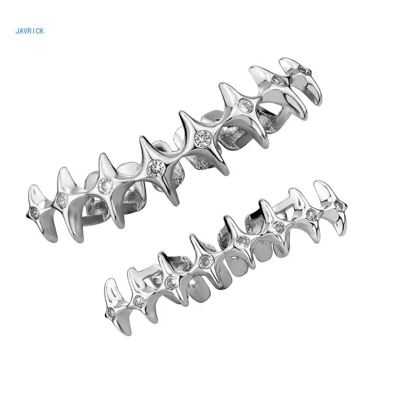 Multifuntional Rapper Star Grills for Upper and Lower Teeth Comfort Fit