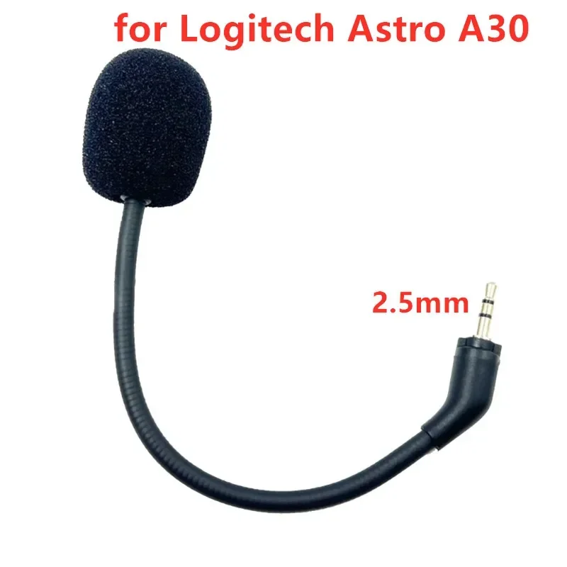 Replacement high quality 2.5mm Game Mic Detachable Boom Suitable for Logitech Astro A30 Gaming Headsets Headphones Mic