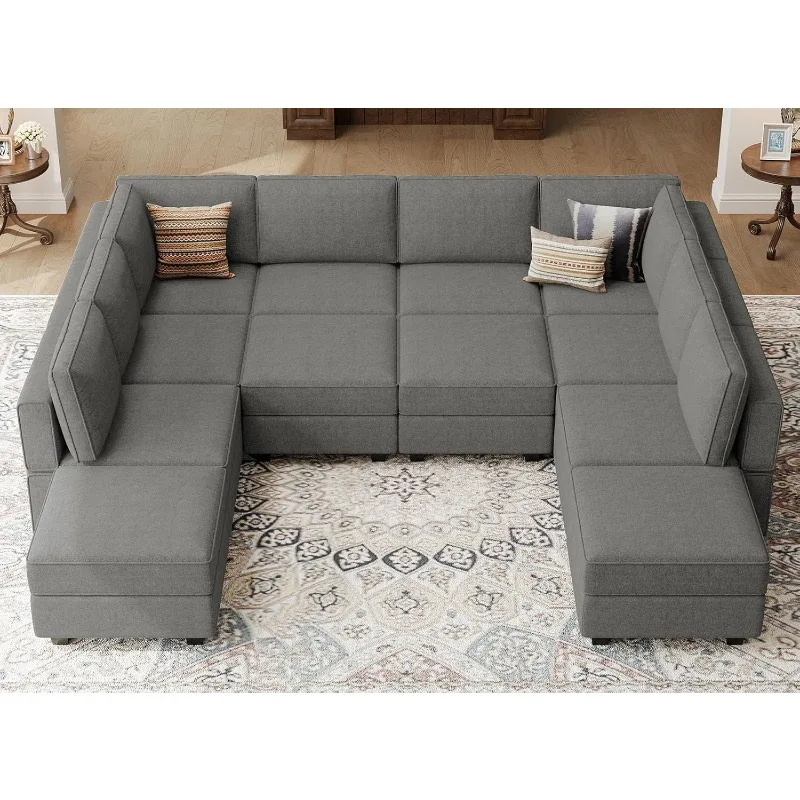 

Modular Sectional Couch Sleeper Sofa Oversized U Shaped Sofa with Storage Convertible Sofa Set Large Sectional Sleeper G