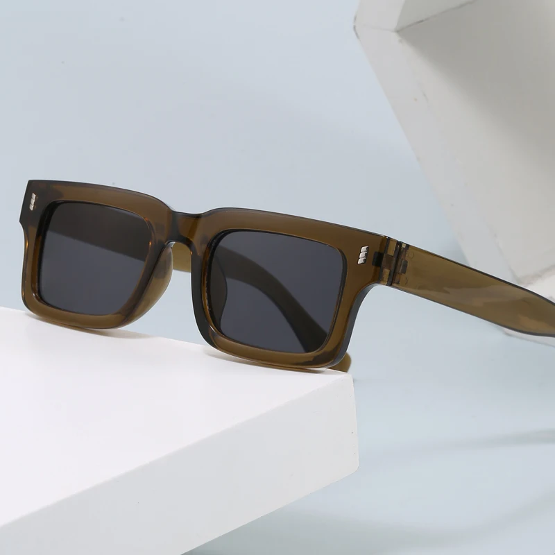 Fashion Square Sunglasses Women Men Thick Frame Small Frame Eyewear Female Chic Sun Glasses Shades UV400