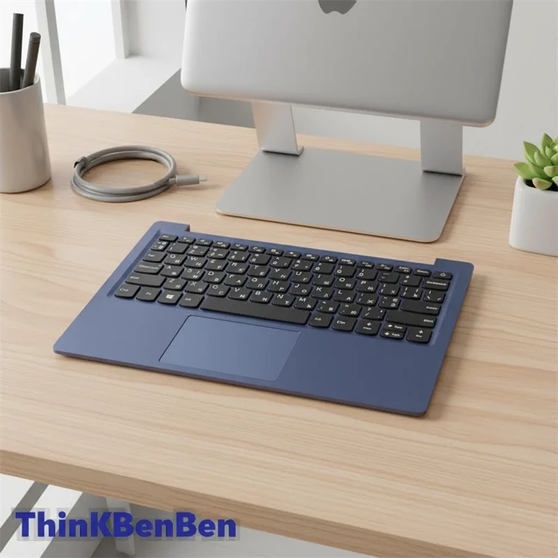 

UKR Ukrainian Blue Keyboard Upper Case Palmrest Shell Cover For Lenovo Ideapad 130S S130 11 11IGM 120S 11IAP Winbook 5CB0R61436