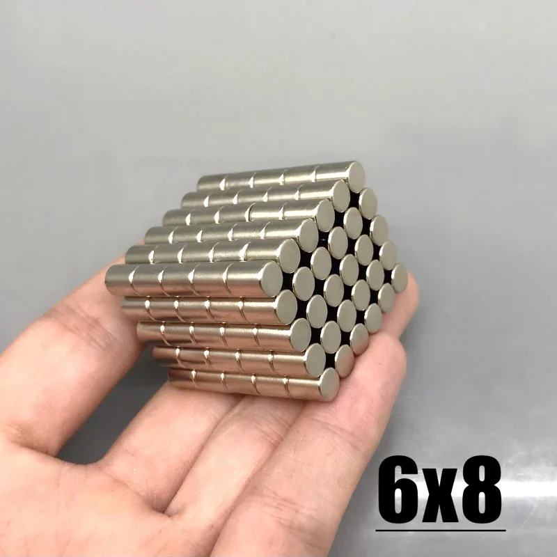 10/20/50/100/200/500/1000pcs Fridge Tool 6x8mm Magnets For Home Decoration Garage Kitchen Tool Diy Refrigerator Hook Accessory