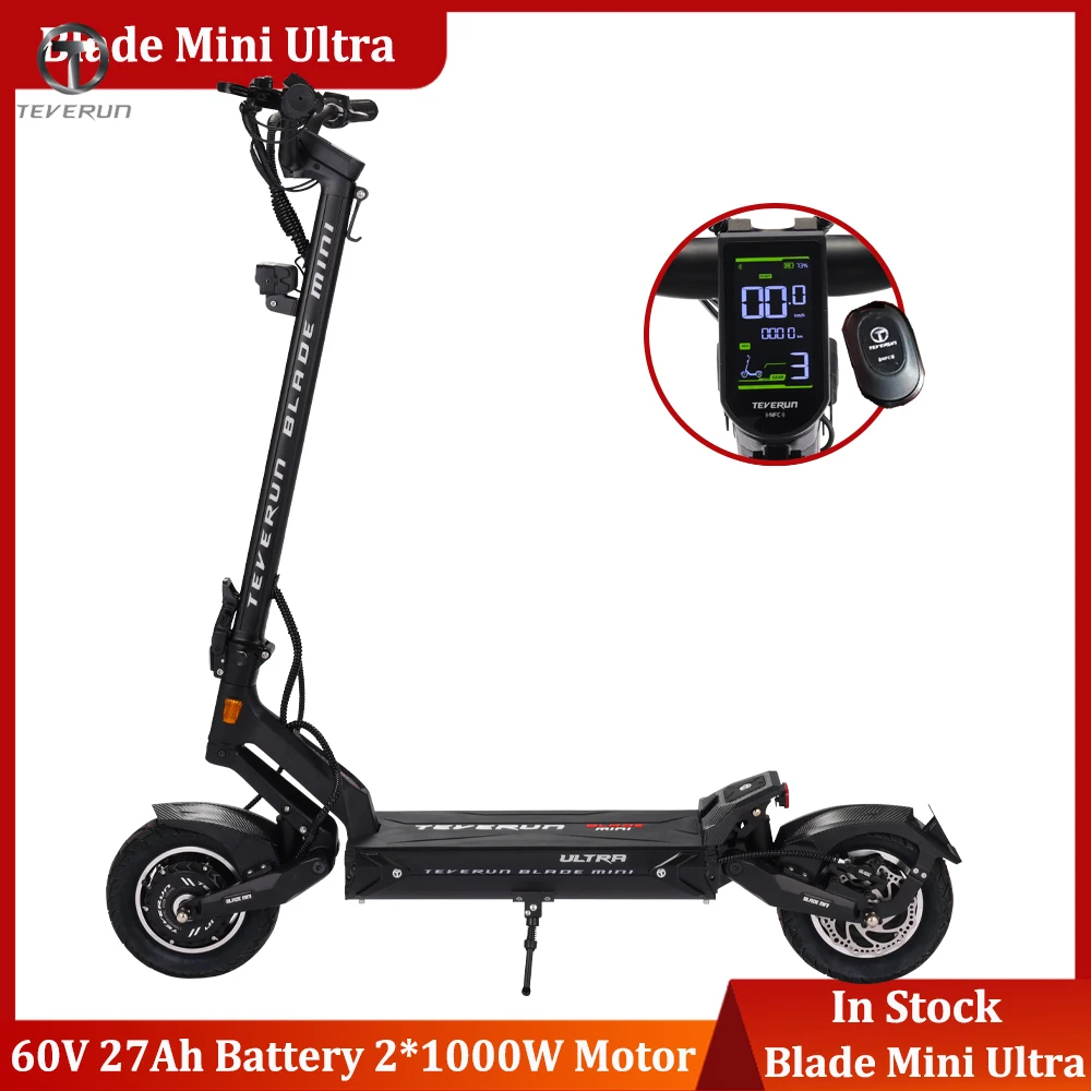 

Newet Blade Mini Ultra 60V 27Ah TFT Display Inside NFC Full Hydraulic Brake 2*1000W Dual Motor Blade MINI Ultra Top Speed 60Km/h