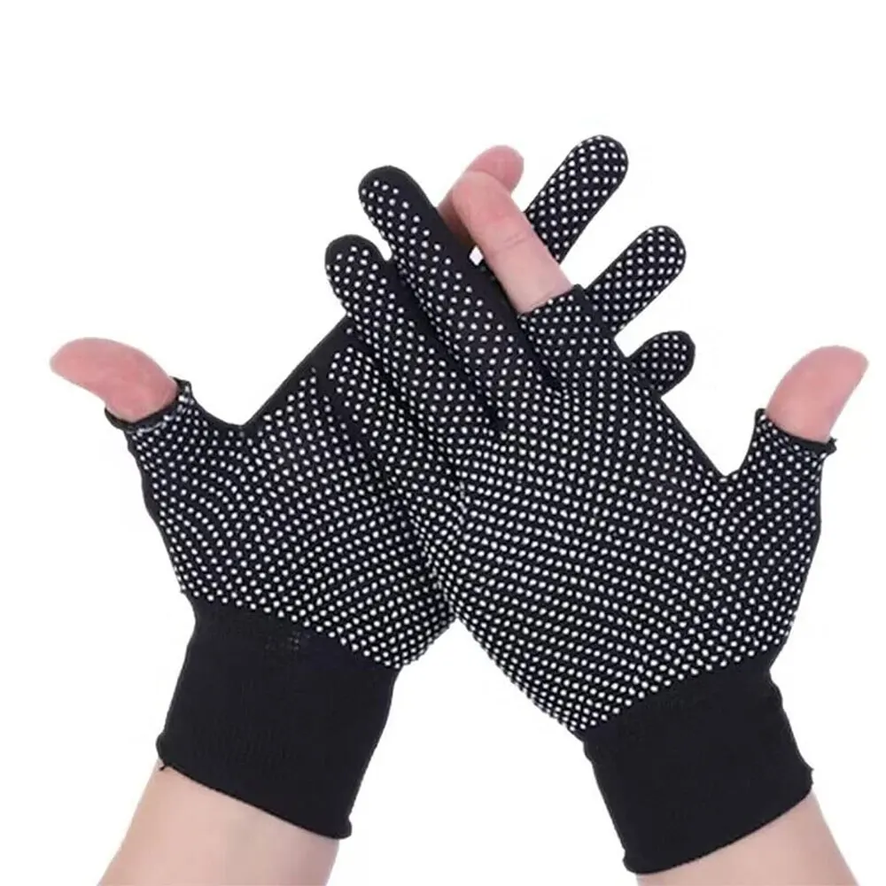 

1 Pairs Bicycle Fingerless Gloves Lightweight Sunscreen Anti-Slip Riding Outdoor Workout Gloves Fitness Cycling Motorcycle