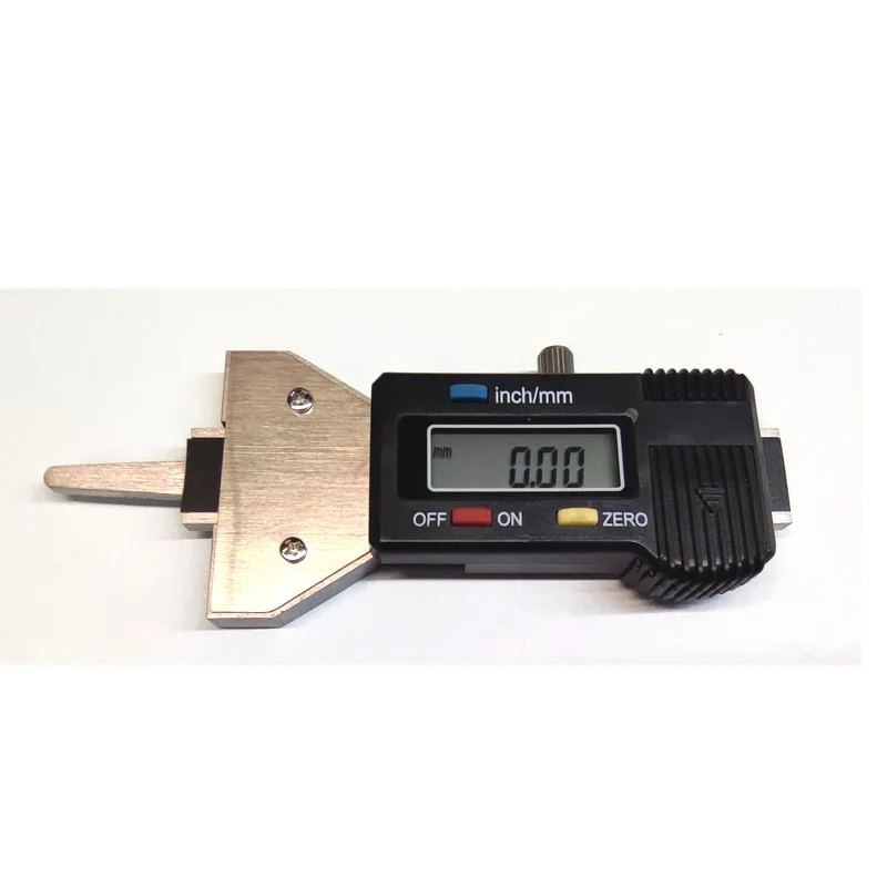 For Electronic Digital Tire Pattern Depth Caliper 0-25mm Metal Ruler Body
