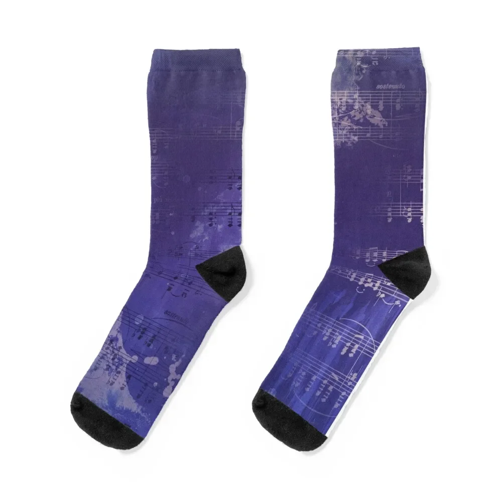 

Sheet Music - Mixed Media Partiture #1 Socks Stockings man christmas stocking sports stockings Socks For Men Women's