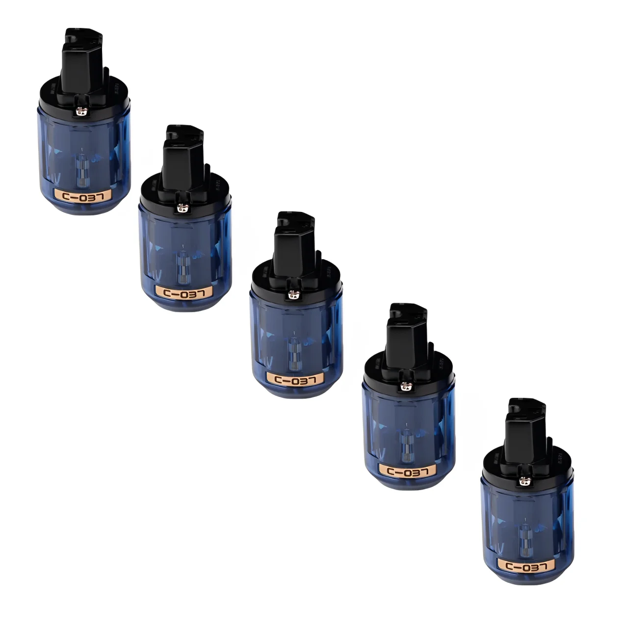 5 pcs Oyaide HIFI C-037 P-037E Schuko Europe EU Power Plug Rhodium Plated IEC Audio Connector Female-Male MATIHUR Audio