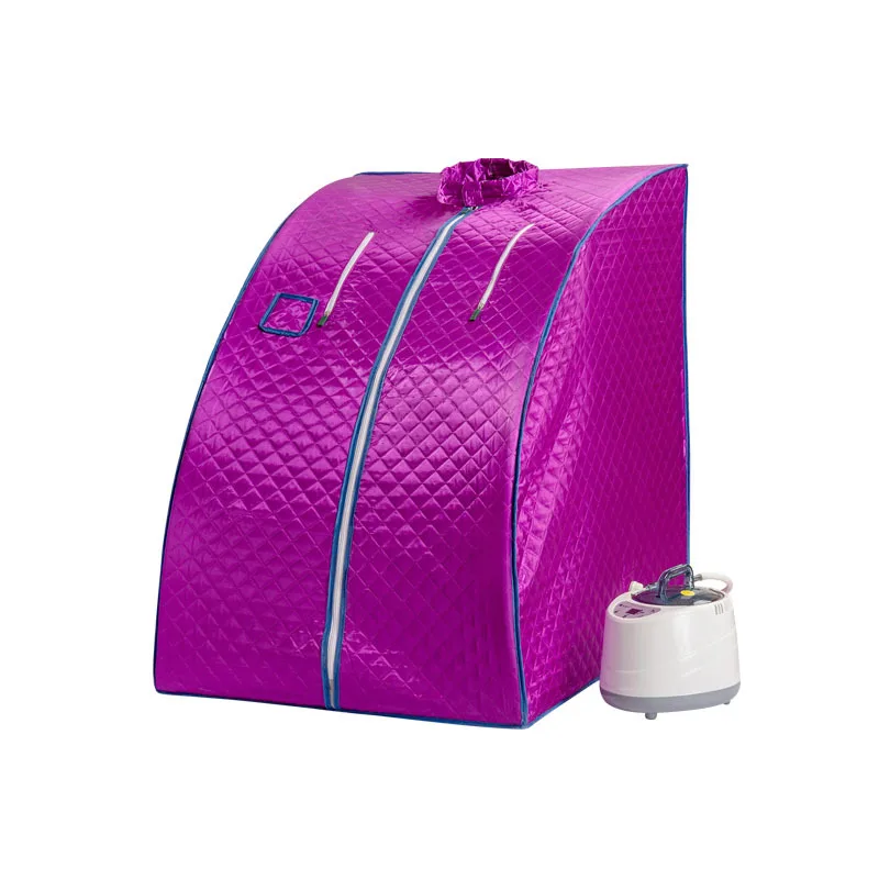 Portable Steam Bath Spa Slimming Household Canbin Tent Room Full Body Home Steam Sauna Set Stainless Steel Pipe Steamer Heater