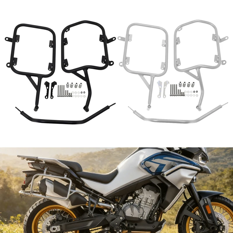 For CFMOTO 800MT-X Rear Luggage Rack Cargo 800 MT-X 800MTX MTX800 2024 2025 Side Panniers Rack Luggage Saddlebag Carrier Bracket
