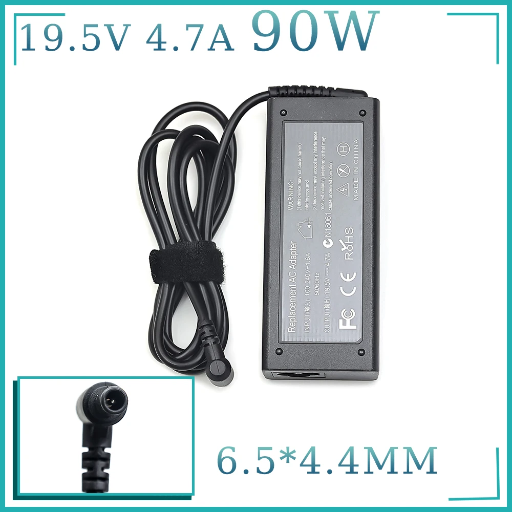 

19,5 В, 4,7 А, 90 Вт, 6,5*4,4 мм, зарядное устройство, адаптер для ноутбука Sony Vaio PCG-61511L VGP-AC19V20 VGP-AC19V29 VGP-AC19V31 VGP-AC19V32 33