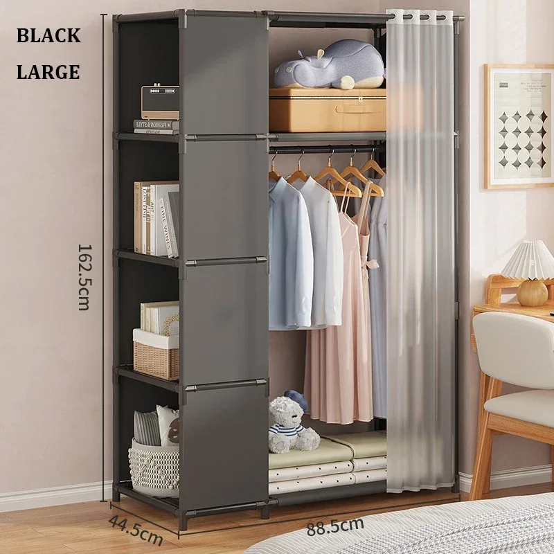 Fabric Kitchen Cabinet Plastic Clothes Organizer Closets Portable Folding Wardrobe Furniture Dresser Armoire Dressers Closet