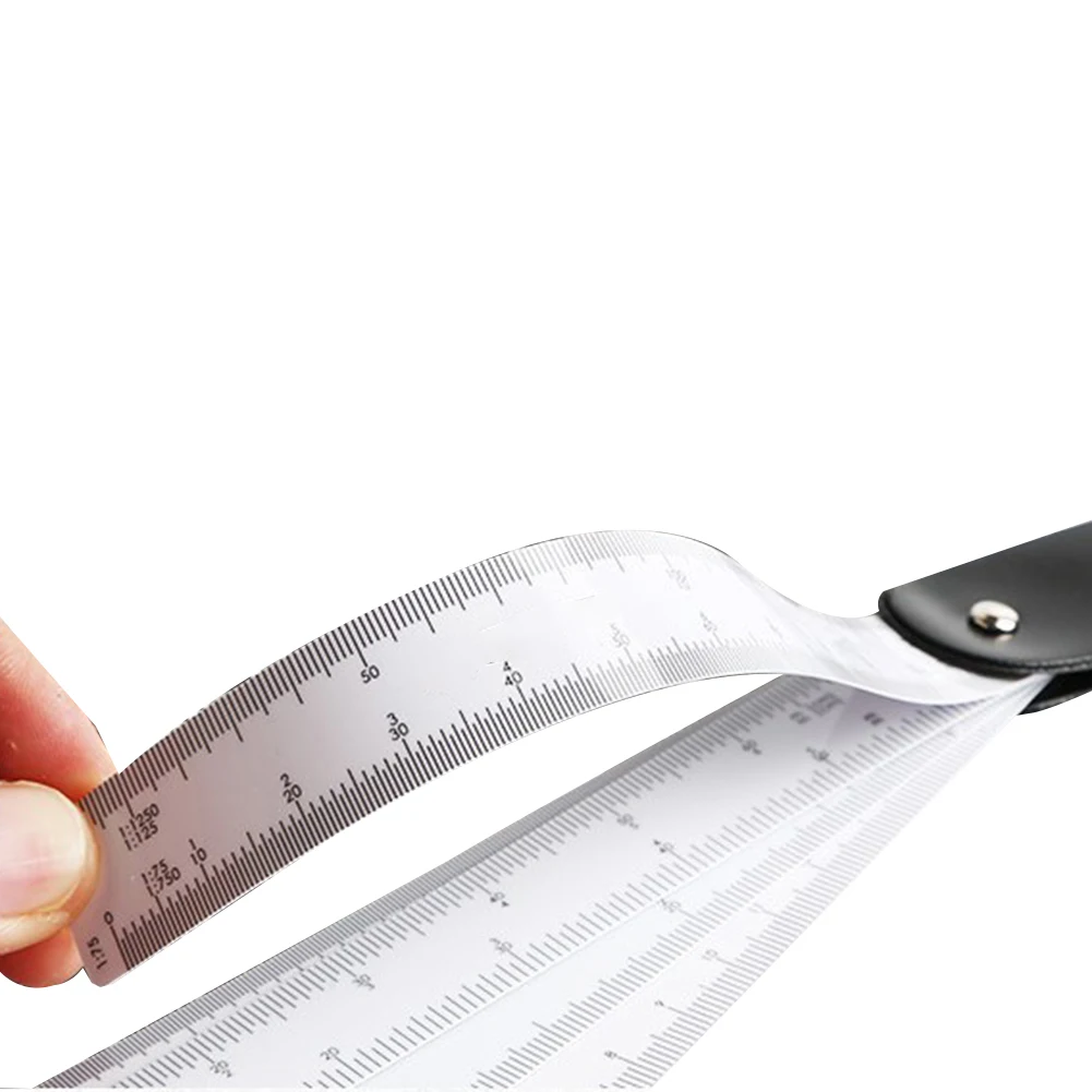 Shape Scale Ruler Kit Fan Foldable Accessories Engineering Parts Replacement Ruler Rulers Scale Shape Top-quality