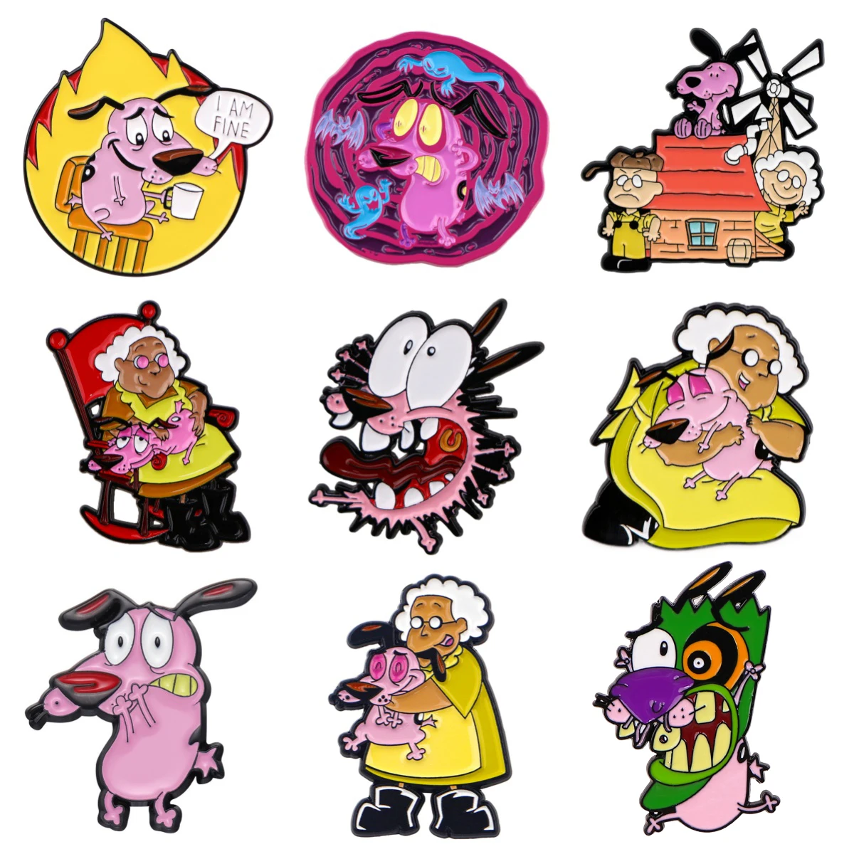 Cartoon Hunde Emaille Broschen Tier Broschen für Frauen Abzeichen Anstecknadeln für Rucksäcke Modeschmuck Accessoires Geschenke