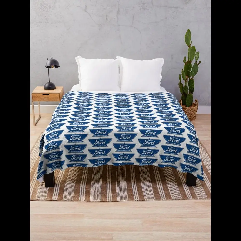

Ford Motor Co винтажное классическое одеяло с логотипом для домашнего уютного декора