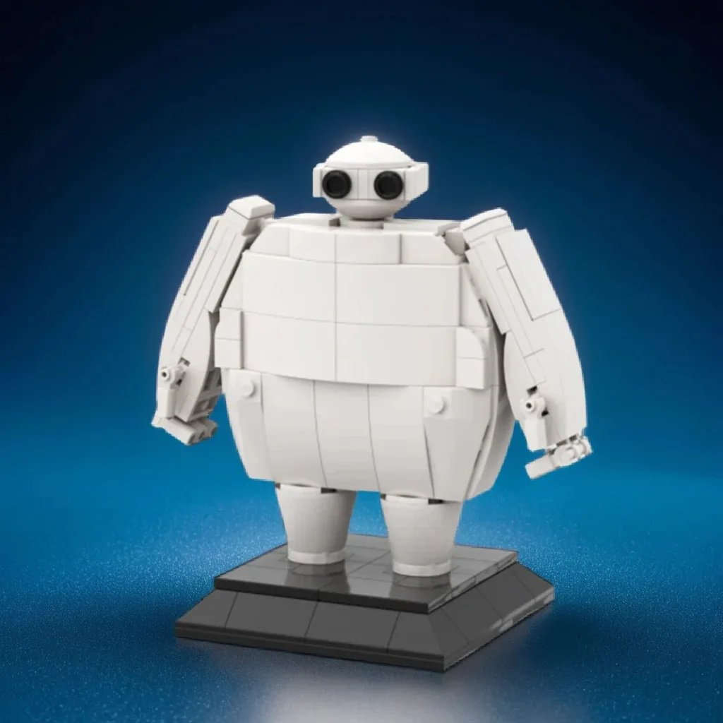 

216 шт. MOC BAYMAXer DIY плюшевый бот-набор строительных блоков со съемным шлемом, сладкий подарок на день рождения для любителей анимации