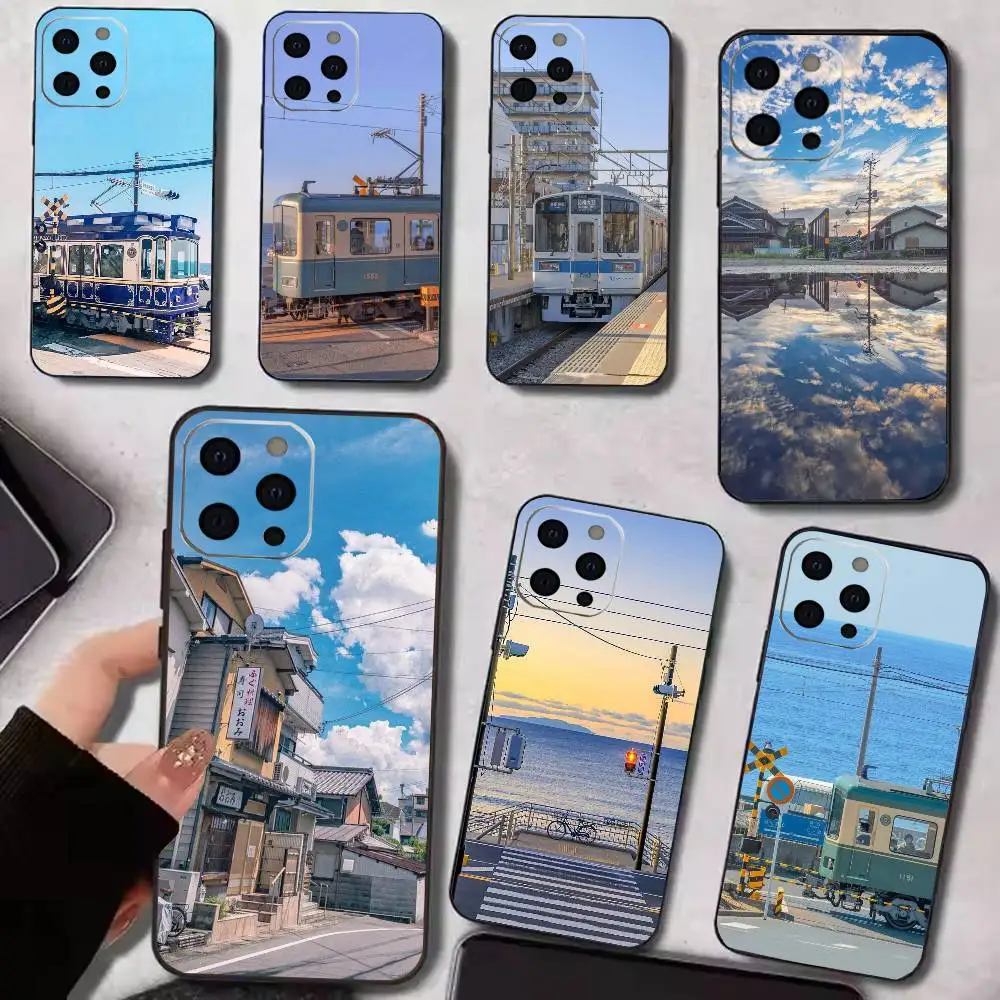 

Japanese trains and city views Phone Case For iPhone17,16,15,14,13,12,11 Plus,Pro Magnetic For Magsafe Wireless Charging