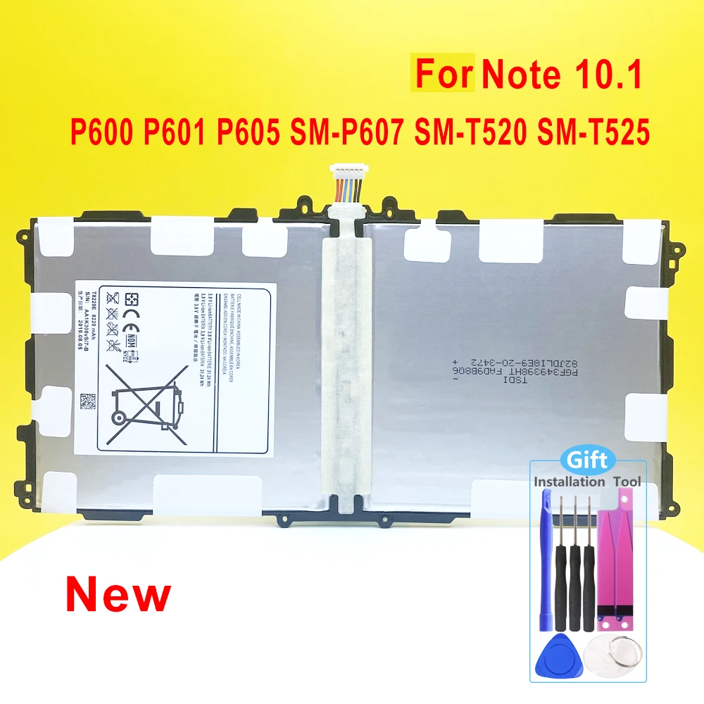 New For Samsung Note 10.1 P5110 P5100 P5113 N8000 GT-N8020 P7500 SM-P601 Tab 3 4 P5200 SM-T530 SM-T805 Tablet Battery