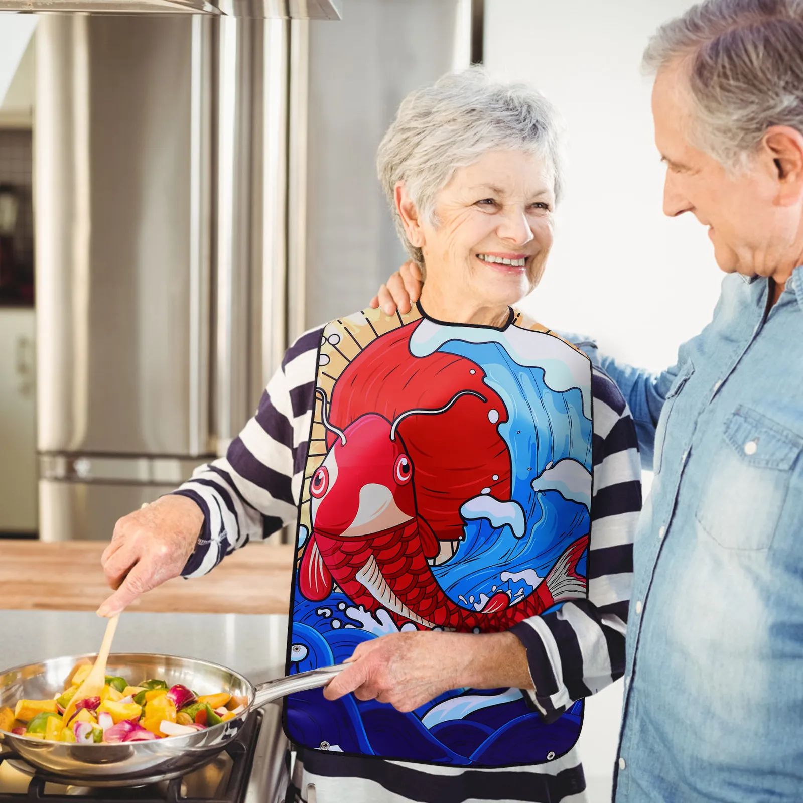 

Водонепроницаемый фартук-нагрудник для взрослых, защита одежды, полиэстер, универсальный размер, для лежачих больных, для восстановления после операций, от слюней