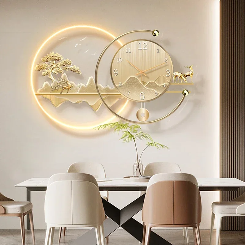 Art Mural Wall Clocks Luxury Digital Xenomorph Led Restaurant Nordic Wall Watch Minimalist Creative Horloge Murale Home Design