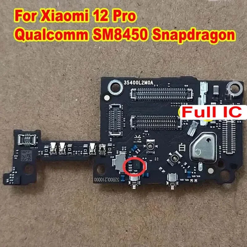 Best microphone SIM reader card slot tray LCD display flex cable connector socket small board for Xiaomi 12 pro Qualcomm