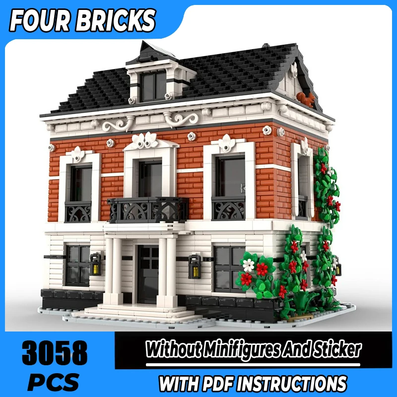

Moc Building Blocks The Villa of Hope Technology Modular Bricks Model Gifts Christmas Toys DIY Sets Assembly