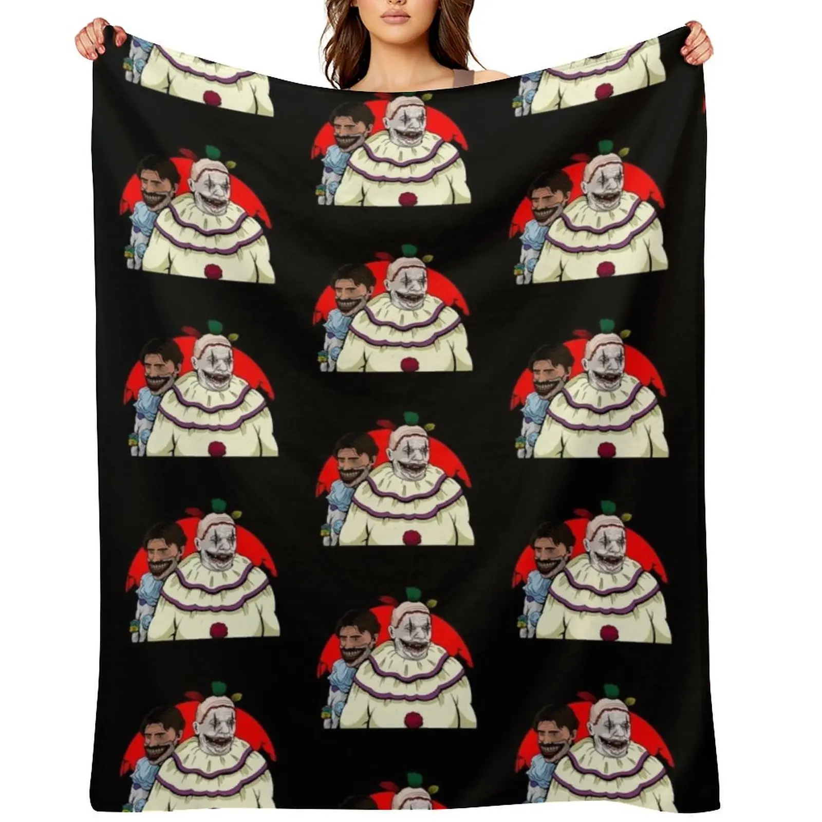 

Freak Show Dandy & Twisty the Clown AHS Season 4 Throw Blanket Decorative Sofa Picnic Soft Big for sofa Blankets