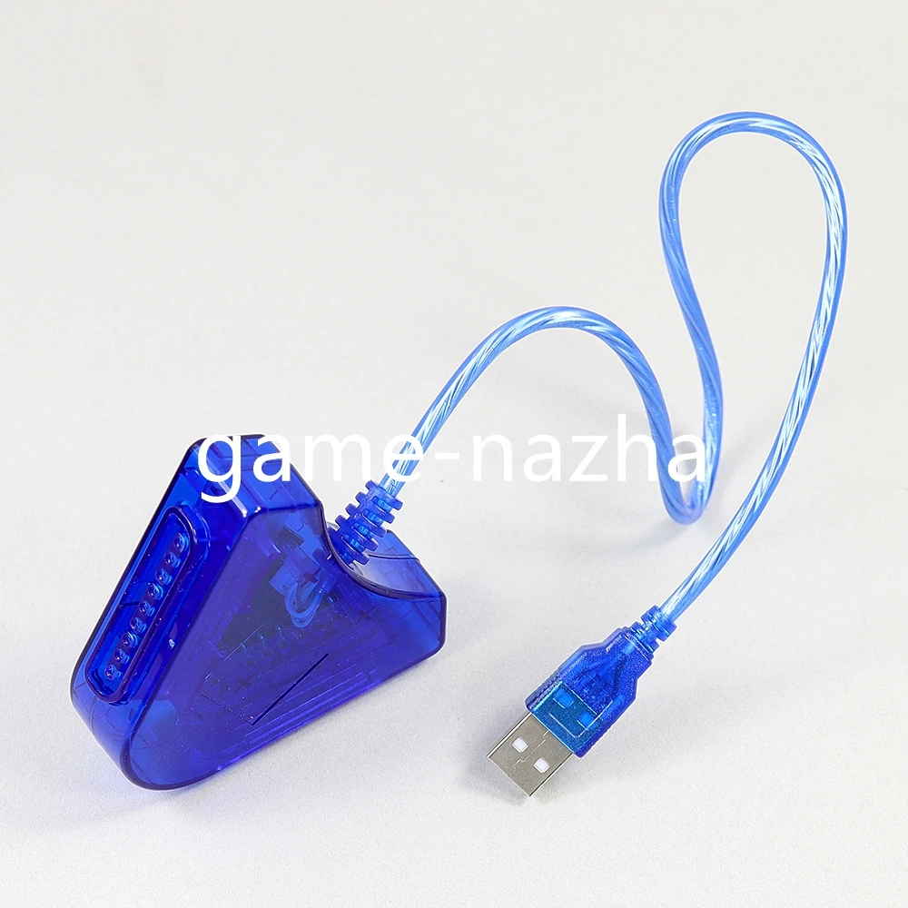 1PC USB Dual Player Converter Adapter Cable For PS2 Gamepad To PS3 PC Controller Converter
