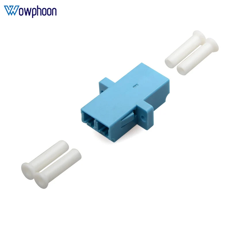 Flange Adaptador de Fibra Óptica, Conector com Orelha, LC, UPC-LC, UPC, Porta, Duplex, Fibra, Personalizado, 10Pcs