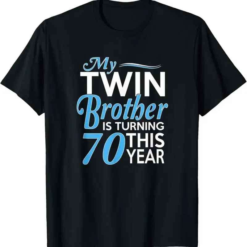 70th Birthday s for Twin Brothers Funny Birth Year T Shirt