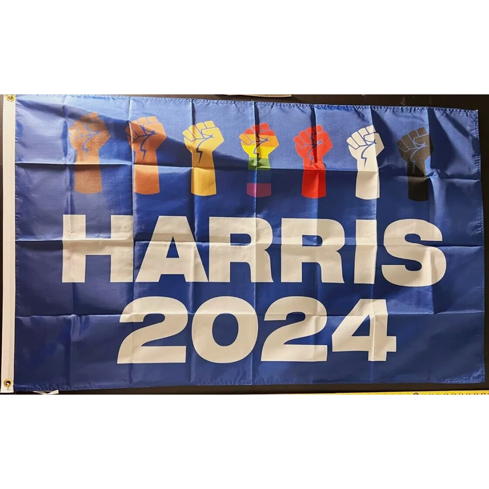 custom gift 3x5ft polyester HARRIS flag with BLUE Banner WITHOUT FLAGPOLE