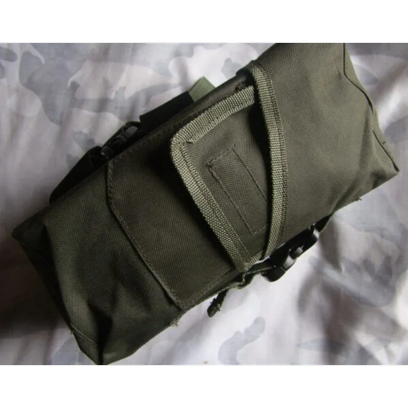 Tactical Leg Pouch Gas Mask Bag Molle Compatible Outdoor Military Style Utility Pack for Men Women Hiking Camping CS view 3