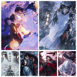 Rękodzieło Anime Mo Dao Zu Shi We Wuxian diament artystyczny obraz mozaika ściegiem krzyżykowym pełne kwadratowe/okrągłe wiertło